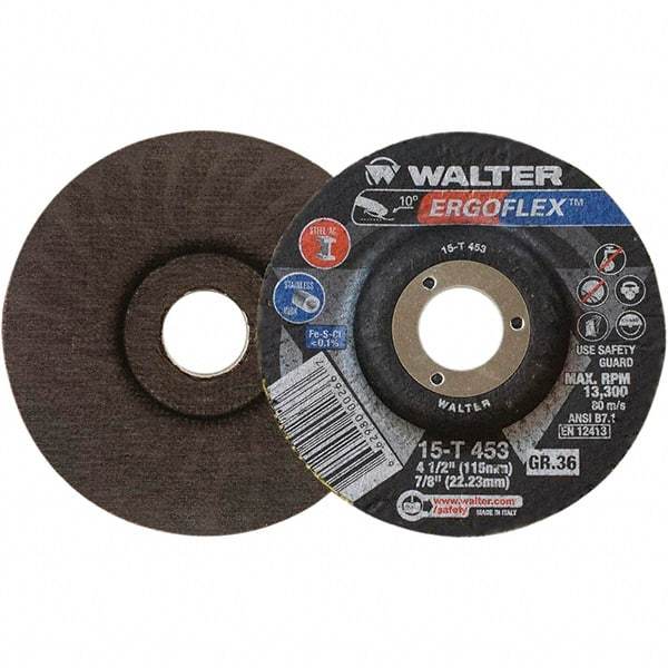WALTER Surface Technologies - Depressed-Center Wheels Wheel Diameter (Inch): 7 Wheel Thickness (Inch): 3/64 - Eagle Tool & Supply