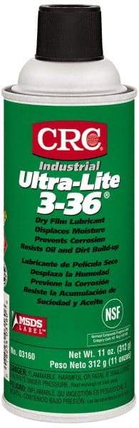 CRC - 16 oz Aerosol Dry Film Lubricant - Amber, -40°F to 300°F, Food Grade - Eagle Tool & Supply