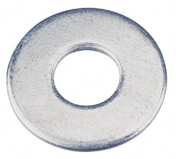 Value Collection - 5/16" Screw, Steel USS Flat Washer - 0.37" ID x 0.905" OD, 0.104" Thick, Zinc-Plated Finish - Eagle Tool & Supply