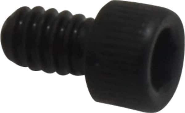 Value Collection - #4-40 UNC Hex Socket Drive, Socket Cap Screw - Alloy Steel, Black Oxide Finish, Fully Threaded, 3/16" Length Under Head - Eagle Tool & Supply