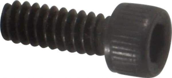Value Collection - #4-40 UNC Hex Socket Drive, Socket Cap Screw - Alloy Steel, Black Oxide Finish, Fully Threaded, 5/16" Length Under Head - Eagle Tool & Supply