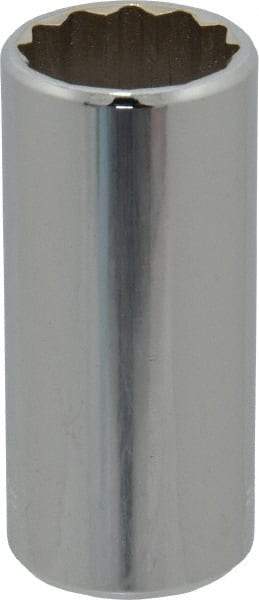 Blackhawk by Proto - 3/4", 3/8" Drive, Deep Hand Socket - 12 Points, 2-15/64" OAL, Chrome Finish - Eagle Tool & Supply
