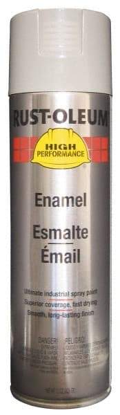 Rust-Oleum - Light Machinery Gray, 15 oz Net Fill, Gloss, Enamel Spray Paint - 14 Sq Ft per Can, 15 oz Container, Use on Rust Proof Paint - Eagle Tool & Supply