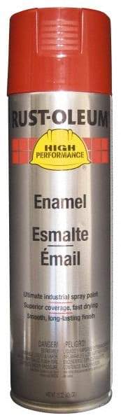 Rust-Oleum - Bright Red, 15 oz Net Fill, Gloss, Enamel Spray Paint - 14 Sq Ft per Can, 15 oz Container, Use on Rust Proof Paint - Eagle Tool & Supply