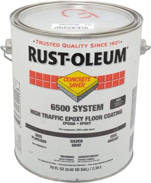 Rust-Oleum - 1 Gal High Gloss Silver Gray Epoxy - <100 g/L VOC Content - Eagle Tool & Supply