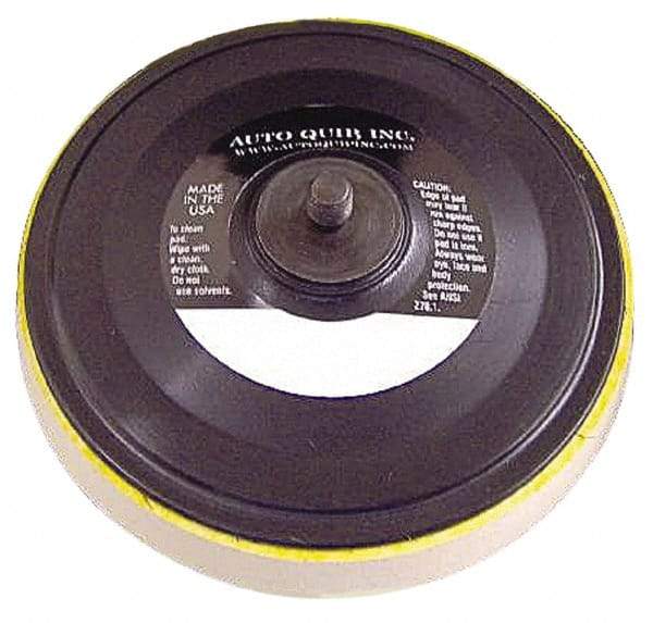 AutoQuip - 6" Diam Hook & Loop Disc Backing Pad - Medium Density, 10,000 RPM - Eagle Tool & Supply