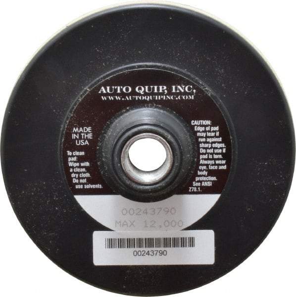 AutoQuip - 4-1/2" Diam Hook & Loop Disc Backing Pad - Medium Density, 12,000 RPM - Eagle Tool & Supply