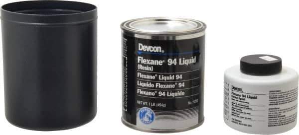 Devcon - 1 Lb Pail Two Part Urethane Adhesive - 10 min Working Time, 2,800 psi Shear Strength - Eagle Tool & Supply