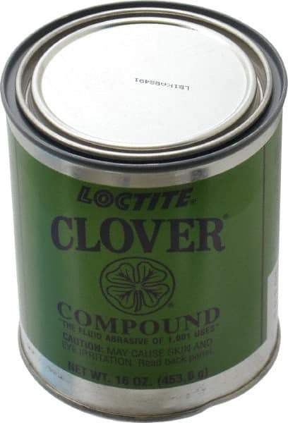 Loctite - 1 Lb Grease Compound - Compound Grade Ultra Fine, Grade 7A, 1,200 Grit, Black & Gray, Use on General Purpose - Eagle Tool & Supply