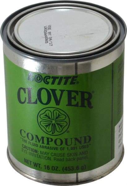 Loctite - 1 Lb Grease Compound - Compound Grade Extra Fine, Grade A, 280 Grit, Black & Gray, Use on General Purpose - Eagle Tool & Supply