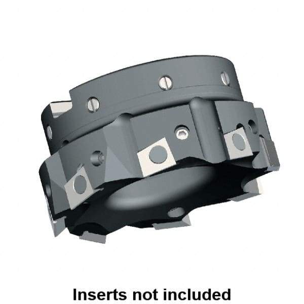 Kennametal - 6 Inserts, 6" Cut Diam, 2" Arbor Diam, 0.394" Max Depth of Cut, Indexable Square-Shoulder Face Mill - 0/90° Lead Angle, 2.38" High, BGHX 15L5... Insert Compatibility, Series Fix-Perfect - Eagle Tool & Supply