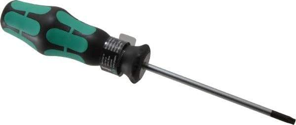 Wera - T20 Torx Driver - 4" Blade Length, 7-7/8" OAL, Ergonomic Handle - Eagle Tool & Supply