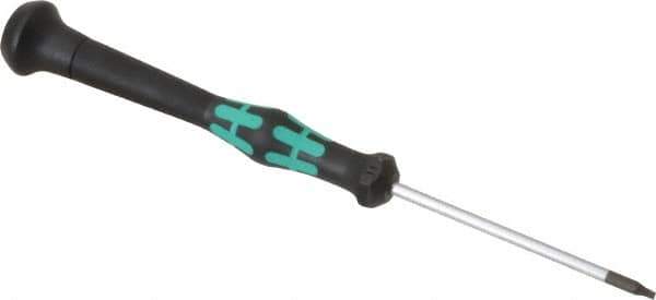 Wera - T7 Torx Driver - 2-3/8" Blade Length, 6-3/16" OAL, Micro Handle - Eagle Tool & Supply