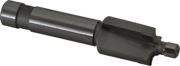 Made in USA - 5/16-24" Port, 0.742" Spotface Diam, 1/8" Tube Outside Diam, Plain Pilot, Straight Shank, Carbide Tipped Porting Tool - Eagle Tool & Supply