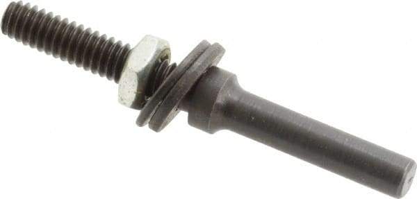Value Collection - 1/4" Shank Abrasive Point Mandrel - 2-1/2" Length, 1/4" Hole Compatibility, for Small Wheels - Eagle Tool & Supply