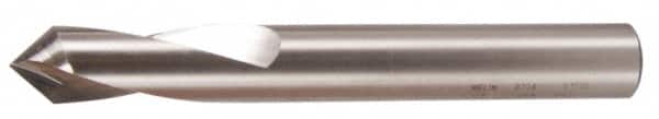 Hertel - 3/8" Body Diam, 90°, 3-1/2" OAL, Cobalt Spotting Drill - Eagle Tool & Supply