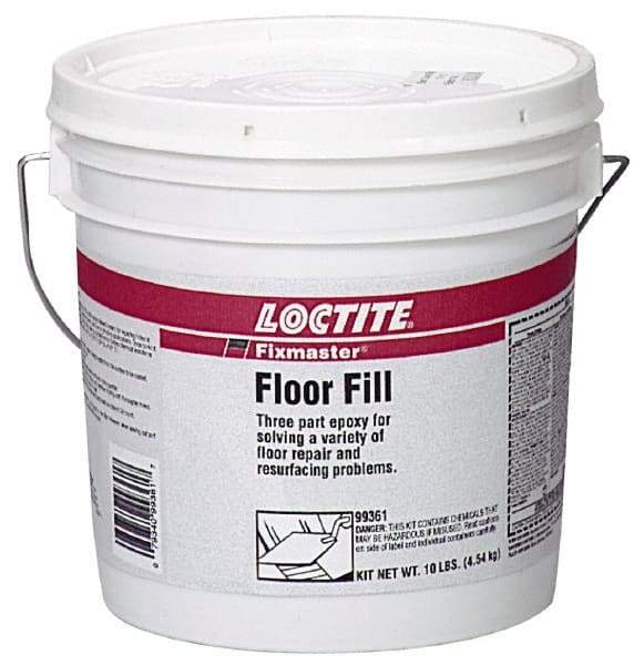 Loctite - 10 Lb Kit Gray Epoxy Resin Filler/Repair Caulk - -20 to 225°F Operating Temp, 6 min Tack Free Dry Time, 24 hr Full Cure Time, Series 135 - Eagle Tool & Supply