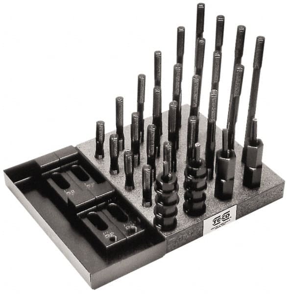 TE-CO - T-Nut & Stud Kits Stud Thread Sizes: 1-8 Number of Pieces: 41 - Eagle Tool & Supply