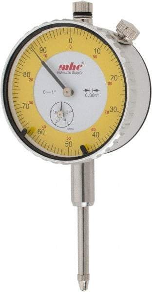 Value Collection - 0.001" Graduation, 0-100 Dial Reading, Indicator & Base Kit - 0.55" Base Height, 2-1/4" Base Diam - Eagle Tool & Supply