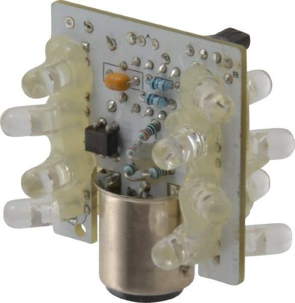 Eaton Cutler-Hammer - LED Lamp, Red, Steady, Stackable Tower Light Module - 24 VAC/VDC, 47 Milliamp, IP65 Ingress Rating, 4, 13, 4X NEMA Rated, Base Mount - Eagle Tool & Supply