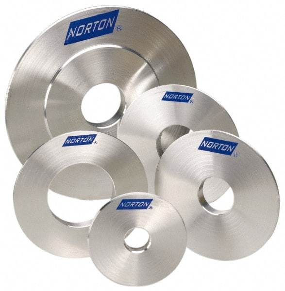 Norton - Reducing Bushing for Convolute Deburring Wheels - Compatible with 16" Diam x 10" Hole Deburring Wheels, Reduces Brushings to 1-1/4" Arbor Size - Eagle Tool & Supply