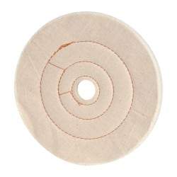Dico - 8" Diam x 1/2" Thick Unmounted Buffing Wheel - Cushion Sewn, 1" Arbor Hole, Medium Density - Eagle Tool & Supply