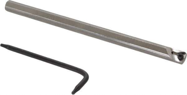 Seco - 0.29" Min Bore Diam, 4" OAL, 1/4" Shank Diam, STLD Indexable Boring Bar - TD.. 1.2 Insert, Screw Holding Method - Eagle Tool & Supply