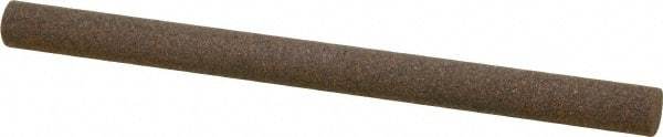 Norton - 4" Long x 1/4" Diam x 1/4" Thick, Aluminum Oxide Sharpening Stone - Round, Coarse Grade - Eagle Tool & Supply