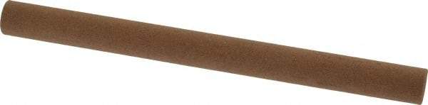Norton - 6" Long x 1/2" Diam x 1/2" Thick, Aluminum Oxide Sharpening Stone - Round, Medium Grade - Eagle Tool & Supply