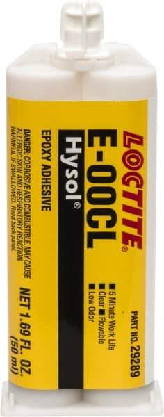 Loctite - 50 mL Cartridge Two Part Epoxy - 20 min Working Time, Series E-00CL - Eagle Tool & Supply