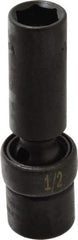 SK - 3/8" Drive 1/2" Deep Universal Impact Socket - 6 Points, 3-9/64" OAL - Eagle Tool & Supply