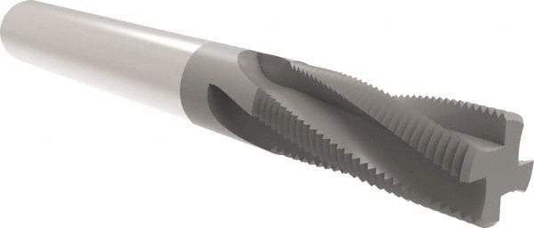 Allied Machine and Engineering - 1/2-13 UN, 0.3701" Cutting Diam, 4 Flute, Solid Carbide Helical Flute Thread Mill - Internal/External Thread, 23.5mm LOC, 73mm OAL, 10mm Shank Diam - Eagle Tool & Supply