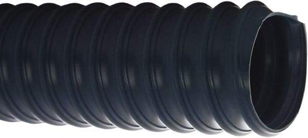 Flexaust - 2" ID, 29 Hg Vac Rating, 30 psi, PVC Vacuum & Duct Hose - 25' Long, Blue, 2.42" Bend Radius, 20 to 160°F - Eagle Tool & Supply