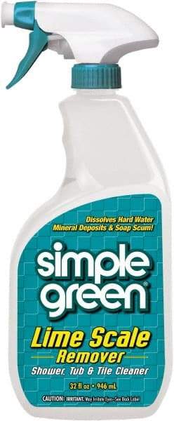 Simple Green - 32 oz Spray Bottle Liquid Bathroom Cleaner - Wintergreen Scent, Lime Scale Remover - Eagle Tool & Supply
