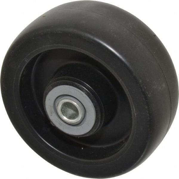 Albion - 5 Inch Diameter x 2 Inch Wide, Polyolefin Caster Wheel - 650 Lb. Capacity, 2-3/16 Inch Hub Length, 1/2 Inch Axle Diameter, Roller Bearing - Eagle Tool & Supply