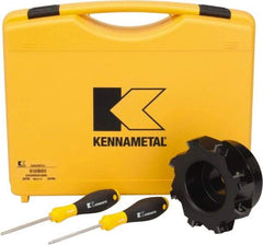 Kennametal - 8 Inserts, 5" Cut Diam, 1-1/2" Arbor Diam, 0.361" Max Depth of Cut, Indexable Square-Shoulder Face Mill - 0/90° Lead Angle, 2.38" High, SD.T 43.. Insert Compatibility, Series KSSM - Eagle Tool & Supply