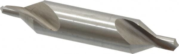 Interstate - #7 Plain Cut 60° Incl Angle Cobalt Combo Drill & Countersink - Eagle Tool & Supply