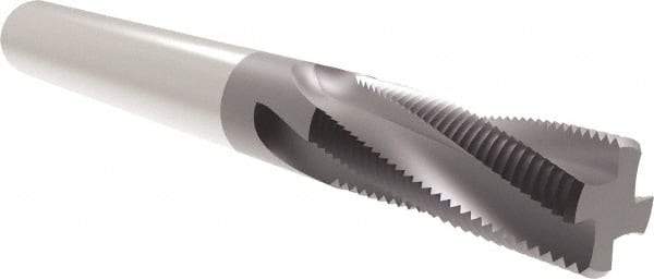 Allied Machine and Engineering - #5-44 UN, 0.095" Cutting Diam, 3 Flute, Solid Carbide Helical Flute Thread Mill - Internal/External Thread, 0.228" LOC, 2" OAL, 1/8" Shank Diam - Eagle Tool & Supply