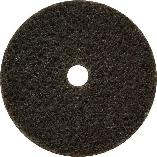 3M - 1-1/2" Diam, 1/8" Face Width, 3/16" Center Hole, Medium Grade, Aluminum Oxide Deburring Wheel - Unitized, Hard Density 6 Grade, 30,100 RPM - Eagle Tool & Supply