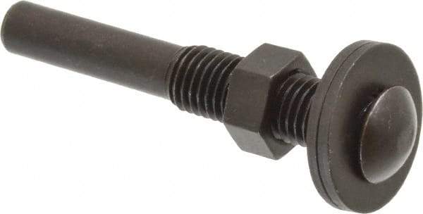 3M - 1/4" Shank Diam Unitized Deburring Wheel Mandrel - Compatible with 1-1/2 Inch, 2" Diam x 1/4" Wide x 1/4" Hole Deburring Wheels - Eagle Tool & Supply