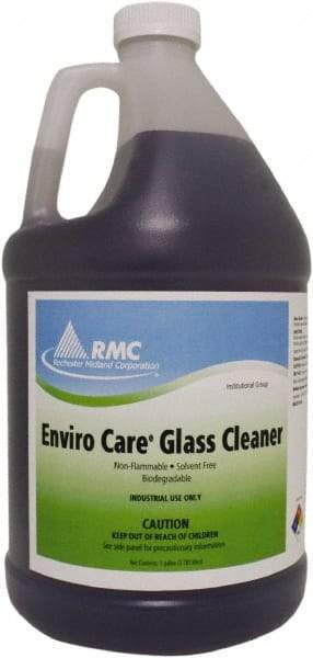 Rochester Midland Corporation - 1 Gal Bottle Fresh Glass Cleaner - Concentrated, Use on Ceramic Tile, Formica, Glass Surfaces, Mirrors, Plastic Surfaces, Stainless Steel - Eagle Tool & Supply