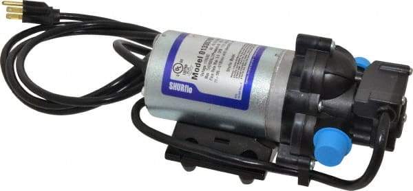Pentair - 1/15 HP, 1/2 Inlet Size, 1/2 Outlet Size, Demand Switch, Diaphragm Spray Pump - 115 Input Voltage, Polypropylene, 3.60 Max GPM - Eagle Tool & Supply