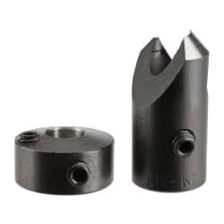 Vernon - 3/8" Cutter Diam, #10 Drill Combatibility, 1/4" Collar Thickness, Adjustable Depth Drill Countersink - Eagle Tool & Supply