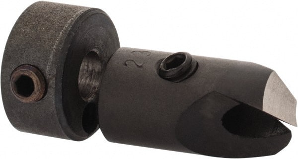 Vernon - 5/16" Cutter Diam, #23 Drill Combatibility, 1/4" Collar Thickness, Adjustable Depth Drill Countersink - Eagle Tool & Supply