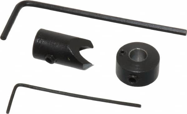 Vernon - 5/16" Cutter Diam, 11/64" Drill Compatibility, 1/4" Collar Thickness, Adjustable Depth Drill Countersink - Eagle Tool & Supply