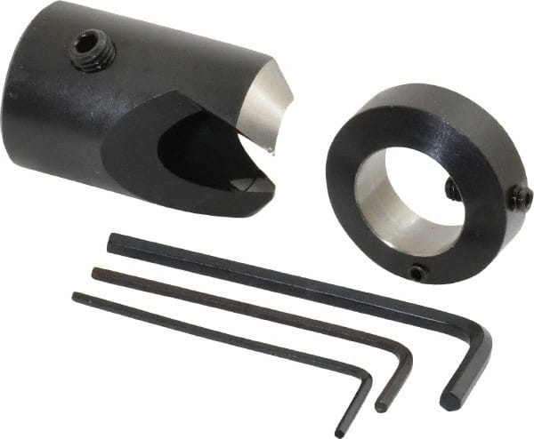 Vernon - 1" Cutter Diam, 21/32" Drill Compatibility, 3/8" Collar Thickness, Adjustable Depth Drill Countersink - Eagle Tool & Supply