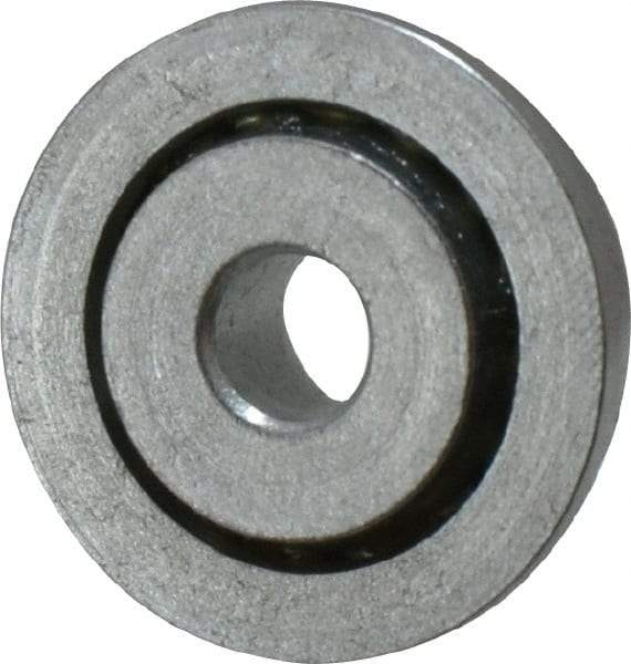 Value Collection - 1/4" Bore Diam, 7/8" OD, Open Unground Full Complement Radial Ball Bearing - With Flange, 1 Row, Round Bore, 356 Lb Dynamic Capacity - Eagle Tool & Supply
