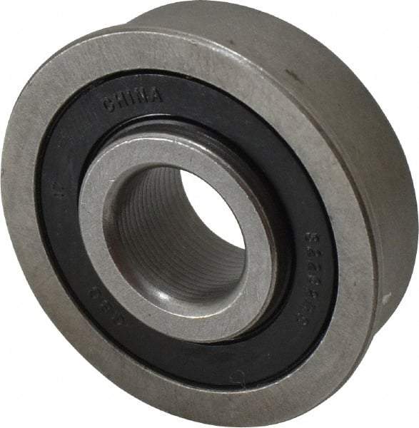 Value Collection - 1/2" Bore Diam, 1-3/8" OD, Double Seal Unground Retainer Type Radial Ball Bearing - With Flange, 1 Row, Round Bore, 915 Lb Dynamic Capacity - Eagle Tool & Supply