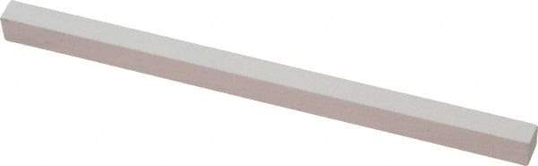 Norton - 900 Grit Aluminum Oxide Square Polishing Stone - Super Fine Grade, 1/4" Wide x 6" Long x 1/4" Thick - Eagle Tool & Supply