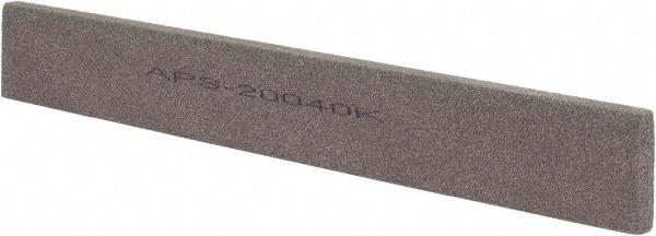 Norton - 120 Grit Aluminum Oxide Rectangular Polishing Stone - Fine Grade, 1" Wide x 8" Long x 1/4" Thick - Eagle Tool & Supply